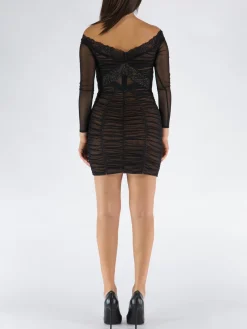 Abiti<ABITO BLACK MESH Nero