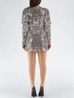 Abiti<ABITO BRIDGET SEQUIN Grigio