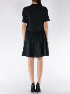 MONCLER Abiti<ABITO CORTO IN COTONE Nero