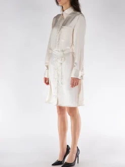 WALES BONNER Abiti<ABITO FLOW CAMICIA Bianco