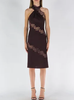 STELLA MCCARTNEY Abiti<ABITO HALTERNECK LACE DRESS Viola