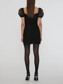 ROTATE BIRGER CHRISTENSEN Abiti<ABITO LACE PUFF SLEEVE Nero