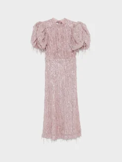 ROTATE BIRGER CHRISTENSEN Abiti<ABITO LUNGO CON PAILLETTES Rosa
