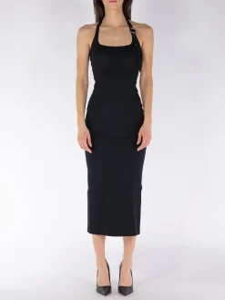 THE ATTICO Abiti<ABITO MIDI Nero