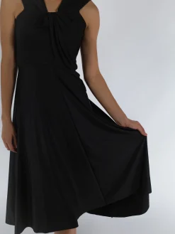 VICTORIA BECKHAM Abiti<ABITO MIDI Nero