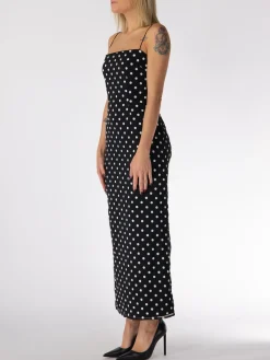 ROTATE BIRGER CHRISTENSEN Abiti<ABITO MIDI CON PAILLETTES Bianco, Nero