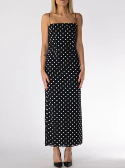 ROTATE BIRGER CHRISTENSEN Abiti<ABITO MIDI CON PAILLETTES Bianco, Nero