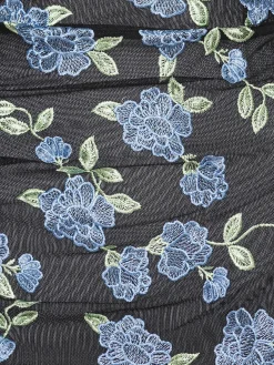 ROTATE BIRGER CHRISTENSEN Abiti<ABITO MIDI FLOREALE ASYMMETRIC Azzurro, Nero, Verde