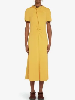 WALES BONNER Abiti<ABITO MIDI WING Giallo
