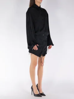 THE ATTICO Abiti<ABITO MINI Nero