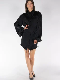 THE ATTICO Abiti<ABITO MINI Nero