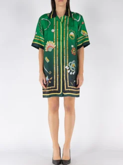 CASABLANCA Abiti<ABITO PRINTED SHIFT Verde