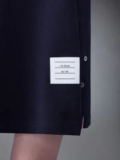THOM BROWNE Abiti<ABITO V NECK WITH RWB CRICKET STRIPE Blu
