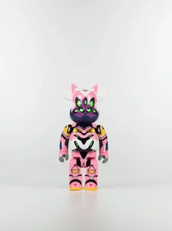 MEDICOM Accessori Decorativi<BEARBRICK 400% EVANGELION EVA-08 FIGURINE Bianco, Blu, Giallo, Multicolor, Rosa, Verde, Viola