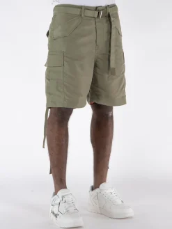 SACAI Shorts<BERMUDA NYLON TWILL Verde