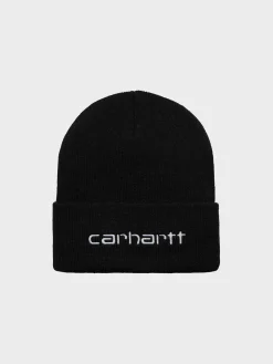 CARHARTT WIP Cappelli<BERRETTO SCRIPT Bianco, Nero
