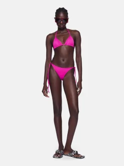 Costumi Da Bagno<BIKINI A TRAINGOLO IN LYCRA Fuxia