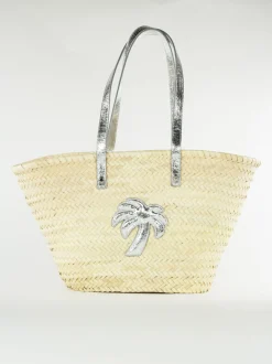PALM ANGELS Borse Shopping<BORSA BUCKET Beige