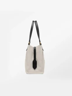 TOM FORD Borse A Spalla<BORSA CANVAS MEDIUM SMOOTH LEATHER CALF Bianco, Nero