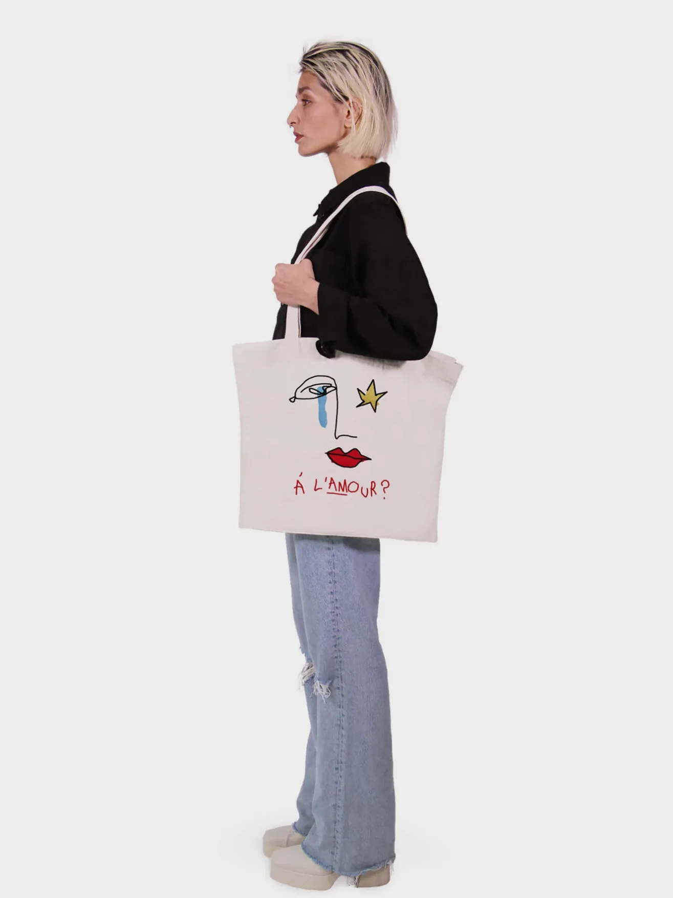 ENCRÉ Borse<BORSA DA SHOPPING A LAMOUR Beige