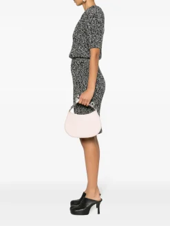 LANVIN Borse A Spalla<BORSA HOBO CAT Grigio, Rosa