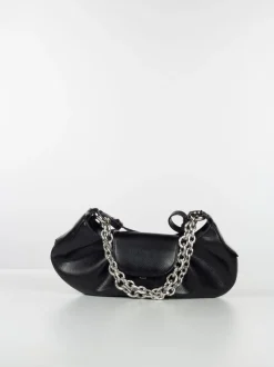 THEMOIRE' Borse A Spalla<BORSA MIMESI APPLE SNAKE Nero