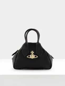 VIVIENNE WESTWOOD Borse A Mano<BORSA SAFFIANO MINI YASMINE Giallo, Nero