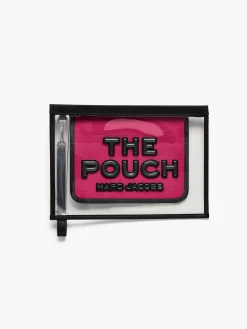 MARC JACOBS Borse A Mano<BORSA THE LARGE POUCH Nero, Fuxia