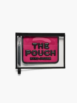 MARC JACOBS Borse A Mano<BORSA THE LARGE POUCH Nero, Fuxia