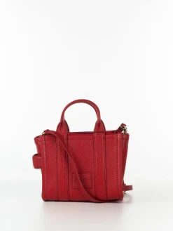 MARC JACOBS. Borse A Mano<BORSA THE LEATHER MINI TOTE Rosso