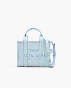 MARC JACOBS. Borse A Mano<BORSA THE LEATHER SMALL TOTE Azzurro