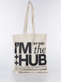 SUSI HUB MERCH Borse|Borse A Spalla<BORSA TOTE CANVAS YEP BABY Beige, Nero