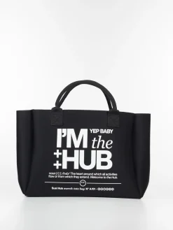 SUSI HUB MERCH Borse<BORSA TOTE I'M THE HUB Bianco, Nero