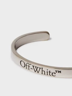 OFF-WHITE Bracciali<BRACCIALE LOGO BANGLE Grigio