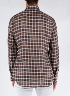 DSQUARED Camicie<CAMICIA Azzurro, Bianco, Marrone, Rosso