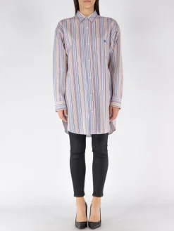 ETRO Camicie<CAMICIA A RIGA Marrone