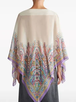 ETRO Camicie<CAMICIA BEACHWEAR COVER UPS Bianco, Giallo, Rosso, Viola