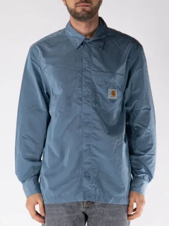 CARHARTT WIP Camicie<CAMICIA CANBY Azzurro, Bianco, Giallo