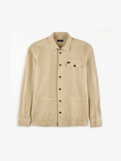 FAY Camicie<CAMICIA CON TASCHINO Beige
