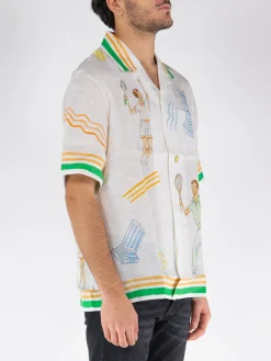 CASABLANCA Camicie<CAMICIA CUBAN Bianco, Verde