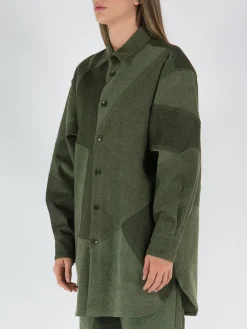 ETRO Camicie<CAMICIA DENIM VANESS Verde
