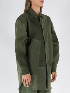 ETRO Camicie<CAMICIA DENIM VANESS Verde