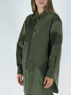 ETRO Camicie<CAMICIA DENIM VANESS Verde