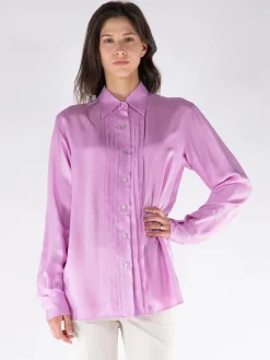 TOM FORD Camicie<CAMICIA FLUID SILK TWILL Rosa