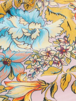 ETRO Camicie<CAMICIA IN CRÊPE DE CHINE CON STAMPA PIAZZATA Arancione, Azzurro, Rosa, Rosso