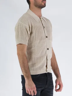 COVERT Camicie<CAMICIA KNIT Beige