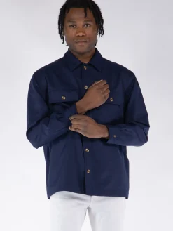 DROLE DE MONSIEUR Camicie<CAMICIA LAINE Blu