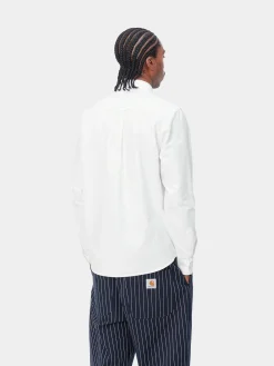 CARHARTT WIP Camicie<CAMICIA LONGSLEEVE C-LOGO Bianco