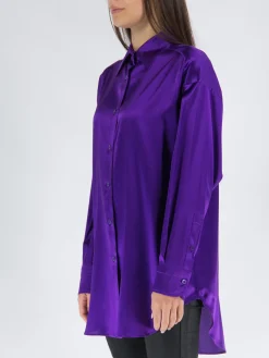TOM FORD Camicie<CAMICIA SATIN Viola