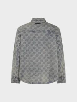 DAILY PAPER Camicie<CAMICIA SHIELD LASER DENIM Beige, Blu